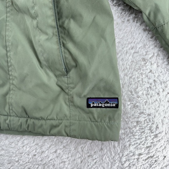 Patagonia Jacket Womens Small Green Full Zip Fleece Lined Outdoors Hiking Coat‎ - Picture 3 of 8